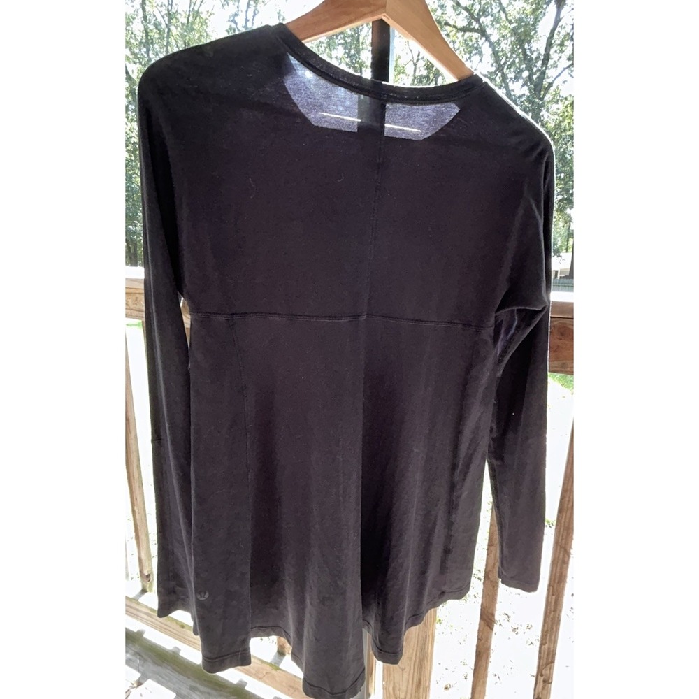 Lululemon Acadia Long Sleeve Black Size 8 Babydoll Tunic